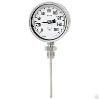 TBiSCh 100 (0...+120)°С B4 8х100мм G1/2"(Н) Рад. - требуется Гильза УТ000014121