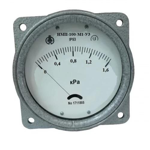 ДНМ-100 +1 кПа-1,5-У3 ФОШ  2х"ерш" под шланг ф8мм УТ000001207